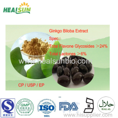 Ginkgo Biloba Extract Powder Total Flavone Glycosides 24% Total Lactones6%