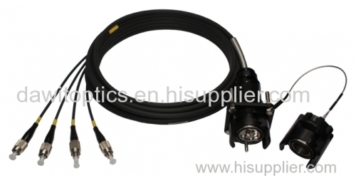 Tactical Fiber Optic Cable. optical patch cord RF microwave series active fiber optic cable