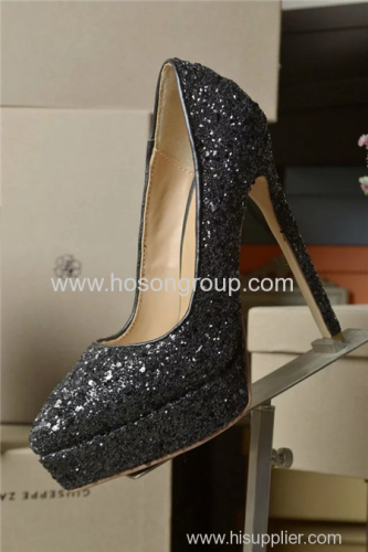 Paillette women stiletto heel dress shoes