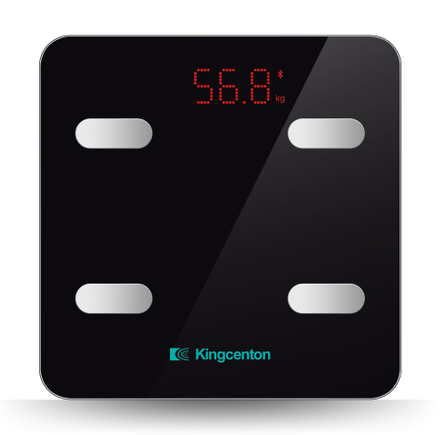 Smart body fat scale with measuring 8 body data by free app for IOS and Android OS