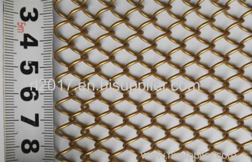 Decorative chain link mesh