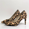 Leopard ponyhair stiletto heel lady dress shoes