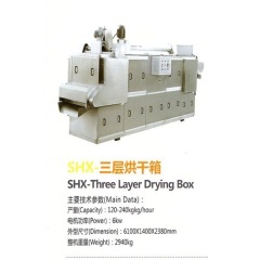 8.5kw 7.2m/12m automatic Puffed food production line WHX-Five Layer Drying Box