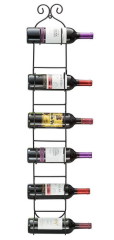 Decrative 6 Bottle Wall Mounted Metal Wire Wine Rack