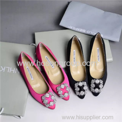 Fashion rhinestone decoration pointy toe women dress shoes