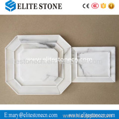 Hot Sale Hexagon Calacatta Gold White Marble Mosaic For Wall Panels