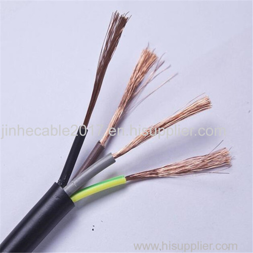 Industrial manufacturer H07rn-F model Copper Rubber Cable 450/750V