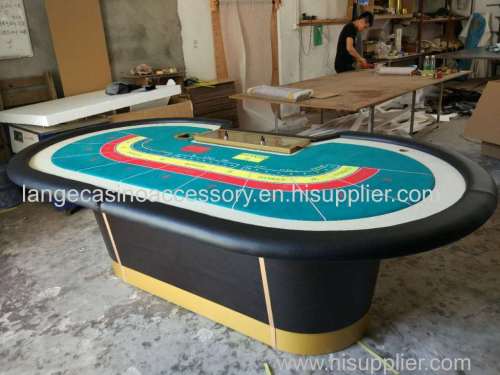 Fireproof Casino Baccarat Table Gaming Poker Table