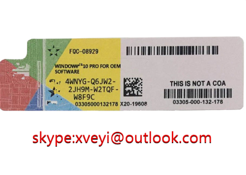 Windows 10 license coa sticker brand new oem license key download online low price