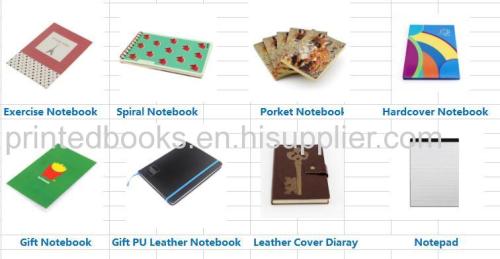Custom Hardcover PU Leather Notebook Journals Printing