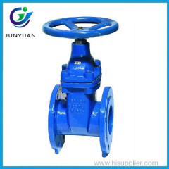 BS 5163 Cast Iron PN10 PN16 DN100 Non Rising Stem NRS Gate Valve For Water