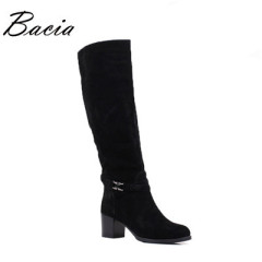 Winter wool fur boots For Women Genuine Sheep Suede Boots