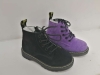 Children suede lace ankle boots