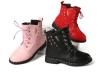 Girls round toe lace ankle boots