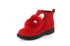 Zipper children ankle boots with soft fur