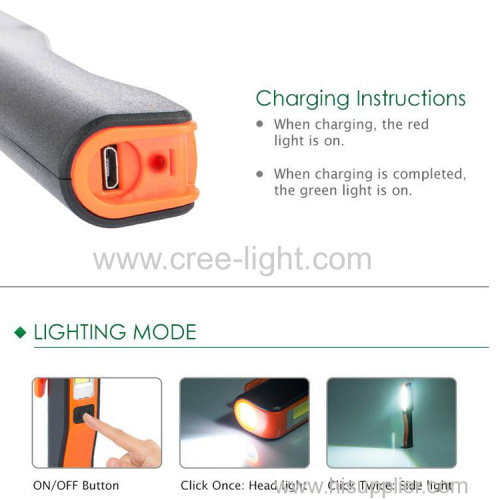 promotional gift magnetic poket clip cob led pen work light