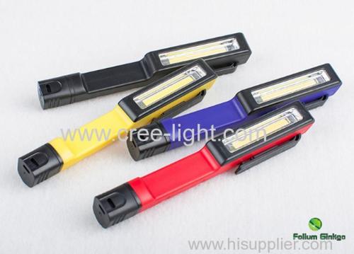 3W COB LED Flashlight Camping Lamp Inspection Working Tent Light Magnetic Torch