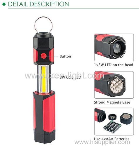 Portable1W+3W COB Work Light With Magnetic Base