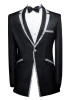 Men's Suits Slim Fit White Or Black Jacket 1 Piece