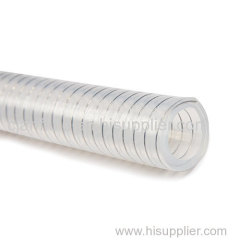 TYPE TSO-Transparent Stainless Steel Helix Reinforced Silicone Hose