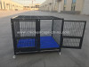 Tube dog cage with blue grid hot sell in USA