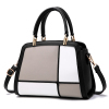 New model high quality pu leather women bag handbag fashion fight color ladies shoulder bags