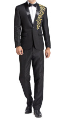 Men Suits Men Suit Jacket with Embroidery 1 Piece