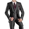 Dark Grey Men's Suits 3 Piece