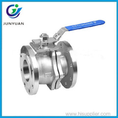 2PC carbon steel full port flanged ball valve ANSI 150lb