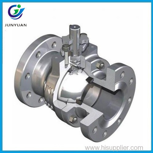 High quality carbon steel full port ansi flanged ball valve