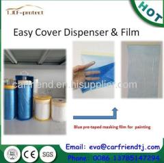 pre taped masking film