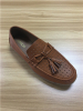 Round toe clip on men casual shoes with tassels