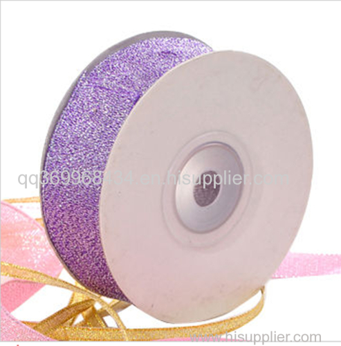 4.5 Gift pull Pom Pom Bow with Crimped metallic ribbon and PP raffia for packing and decoration