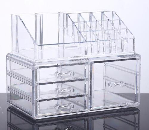 Pure Acrylic Cosmetic and Jewelry Organizer Storage Display Box