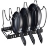 Expandable Kitchen Pan Pot and Lid Organizer Rack Holder