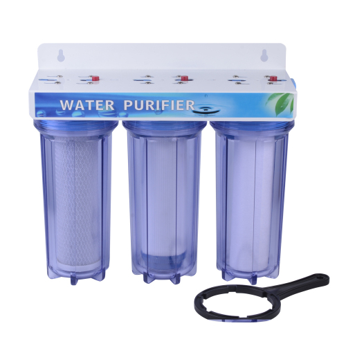 Triple pipeline Water Filter as household water purifier