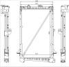 DAF heavy duty truck CF series cooling system/aluminum core plastic tank radiator 61442