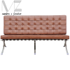 New Designer Barcelona Leather Sofa