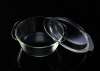 Oven safe glass casserole