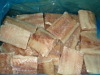 Frozen saithe portions skinless PBO IQF