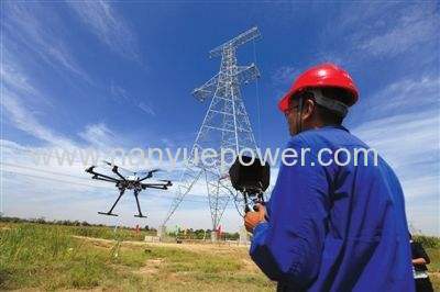 UAV Six Rotor Drone for 70mm2 Power Cable Stringing and 35mm Aerial Power Cable Inspection in PowerTransmission Lines