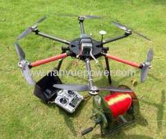 UAV Six Rotor Drone for 70mm2 Power Cable Stringing and 35mm Aerial Power Cable Inspection in PowerTransmission Lines