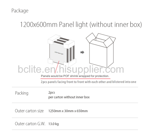 China wholesale 600x1200 LED panel lighting 60w for project