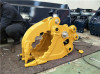 excavator rotating hydraulic rock grab bucket