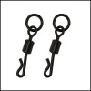 Carp fishing products series- Q shaped swivels with split ring