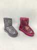 Shiny children warm ankle boots