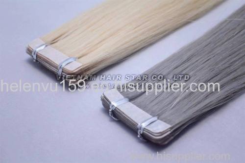 high quality color PU tape human hair tape-in extensions 100% human hair remy pu tape