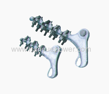 Strain clamp with bolt type