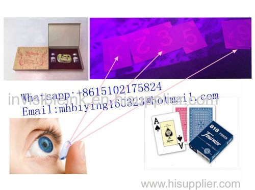 Bicycle red plastic marked cards for poker cheating device/invisible ink/contact lenses/perspective glasses/poker trick