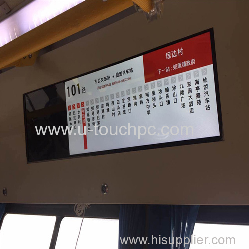 FHD 29 Inch Bus Passenger Ultra Wide Stretched Bar Type LCD Display